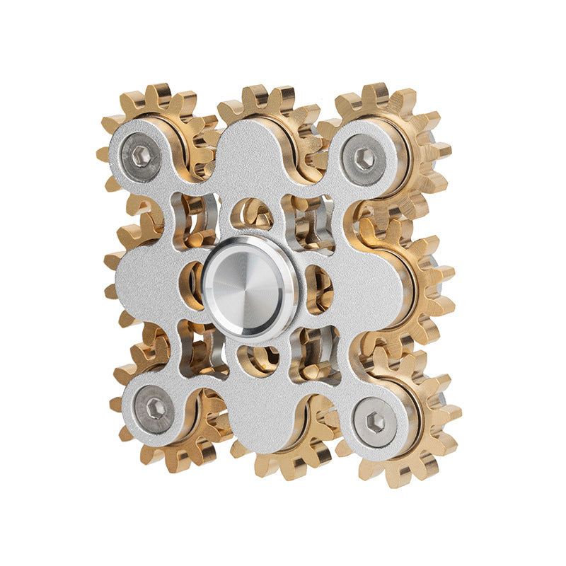Metal Nine Gear Linkage Finger Gyroscope Fidget Spinner