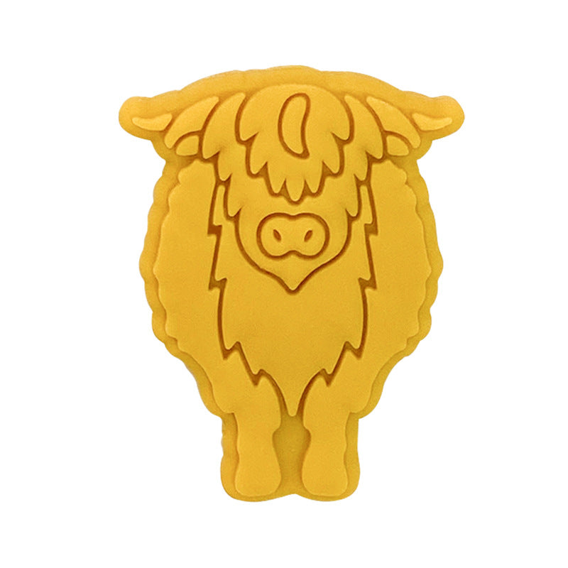 20pcs Silicone Focal Beads Yak Bull Front Facing Detail 6