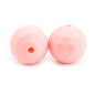20pcs 12mm 15mm Macaron Polyhedron Silicone Beads Single Color 4