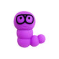 20Pcs Silicone 3D Focal Beads Cute Caterpillar Wearing Glasses 7