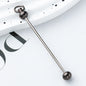 Beadable Keychain Pole Metal Electroplated DIY Craft Supplies Accessories 9