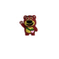 20Pcs Silicone 3D Focal Beads Strawberry Bear Holding Strawberry Charm 14