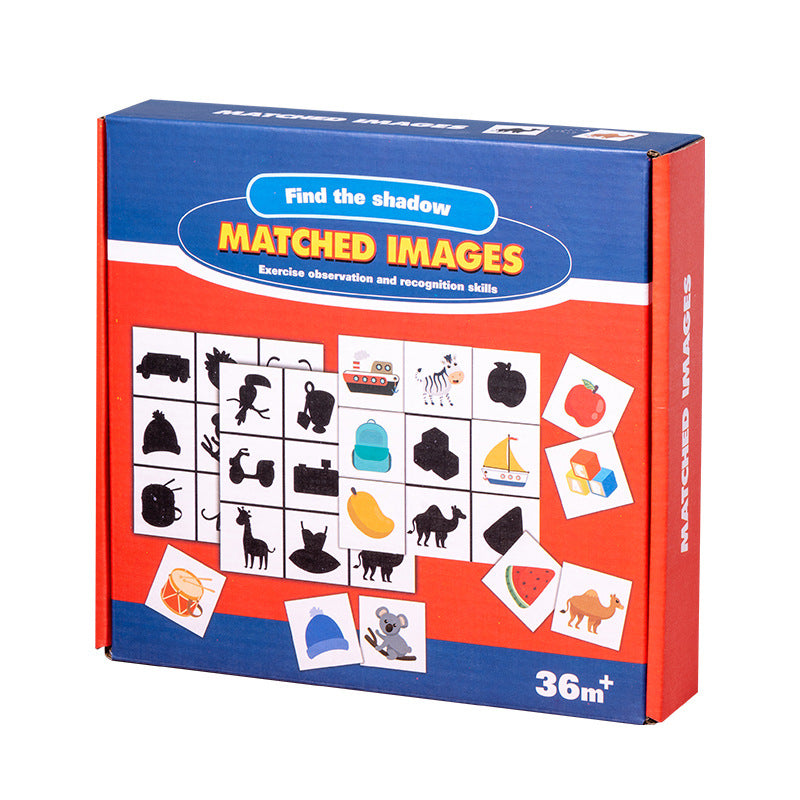 Wooden Shadow Matching Puzzle Montessori Toys for Toddlers 5