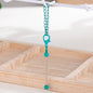 Mini Beadable Keychain Metal DIY Creative Personality Bag Pendant 12