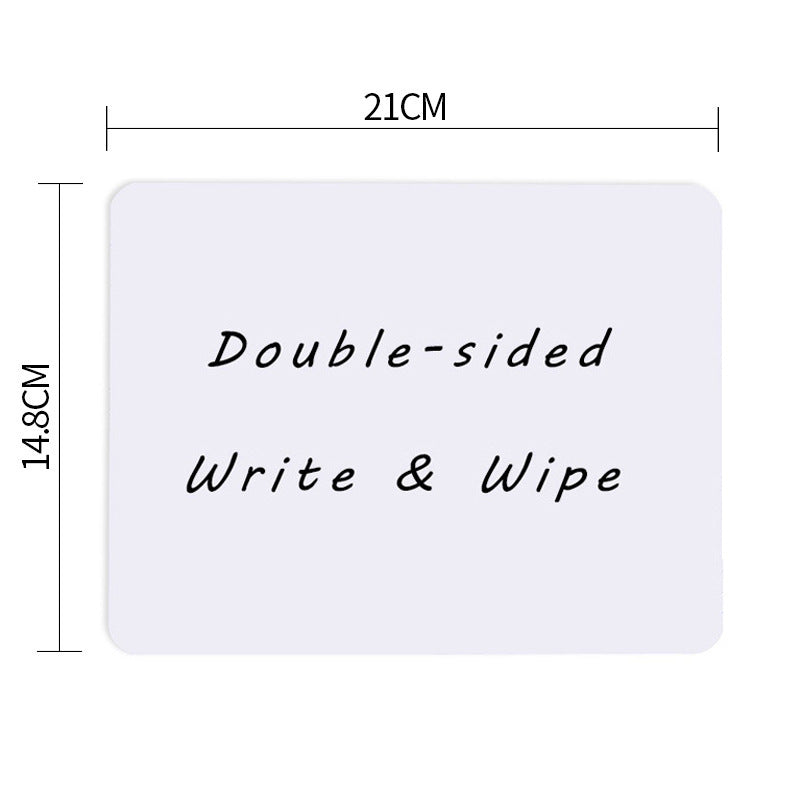 Melamine Double Sided Dry Erase Lapboard Educational Toy 30cm 2