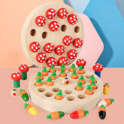 Wooden Montessori Toys Carrot Pulling Fine Motor Skills Toy 5