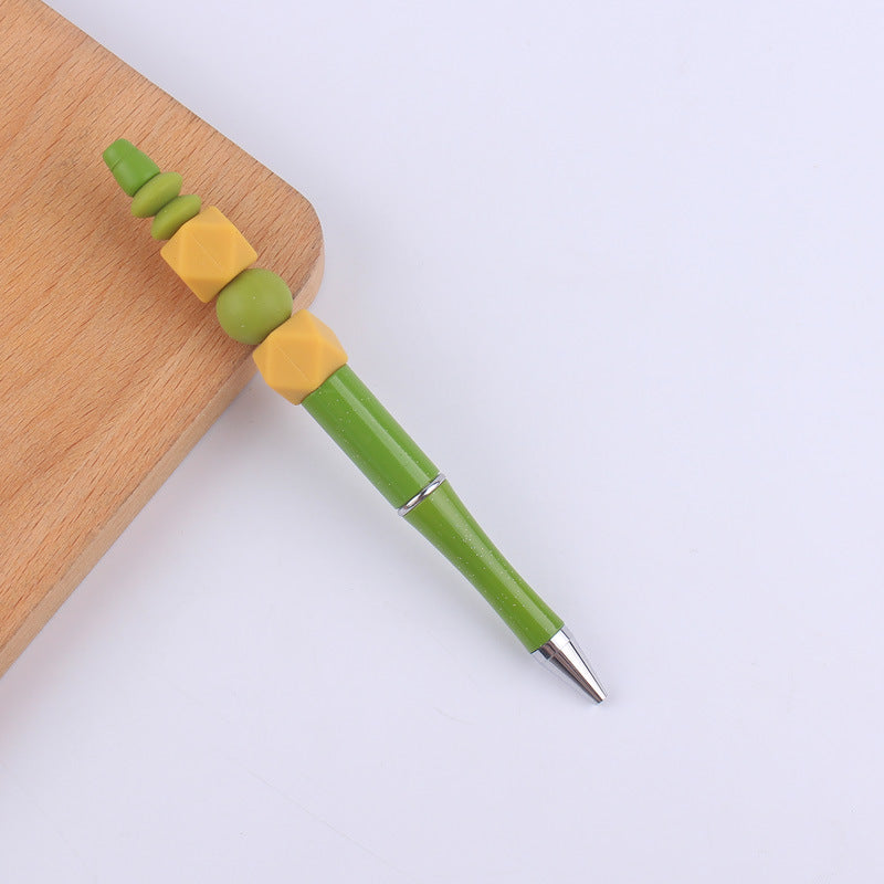 Colored Silicone Beaded Pens Handmade Office School Supplies Set 19