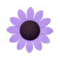 20pcs Silicone Focal Beads Sunflower Flat Design with Center Detail 14