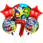 Inside Out Foil Balloon Set Kids Birthday Party Decoration 5pcs 10pcs 20