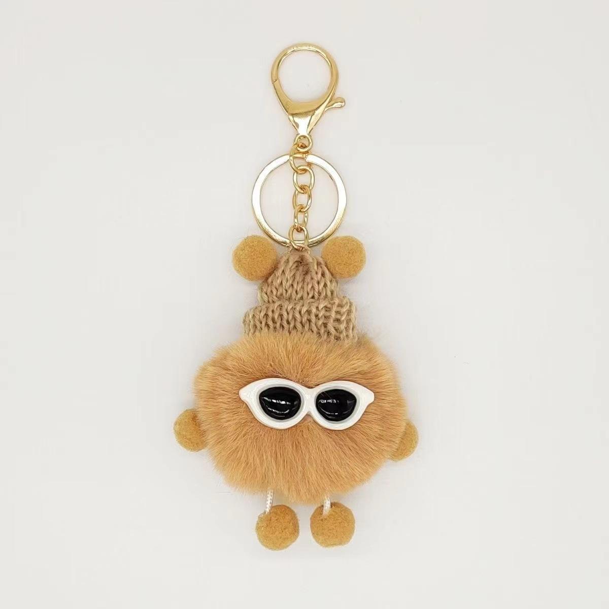 Small Monster Pom Pom Doll Keychain Plush Charm Accessory 17