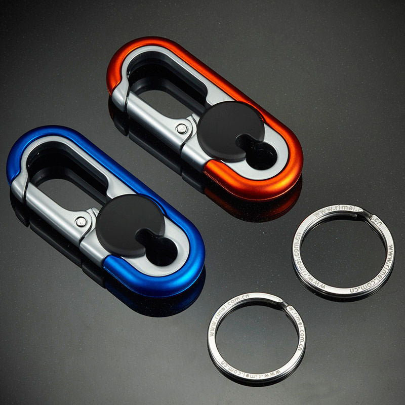 Zinc Alloy Metal Carabiner Keychain Durable Car Key Holder