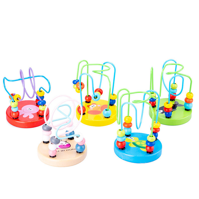 Wooden Bead Maze Educational Activity Toy for Toddlers