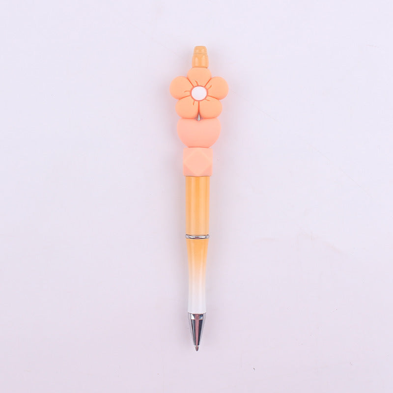 Daisy Flower Silicone Beaded Pens Ballpoint Novelty Handmade Gift 17