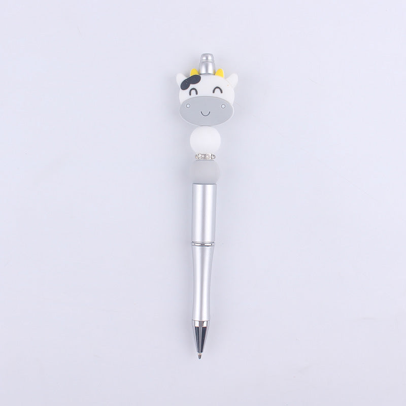 Cartoon Animal Silicone Beaded Pens Handmade Novelty Pen Gift 10