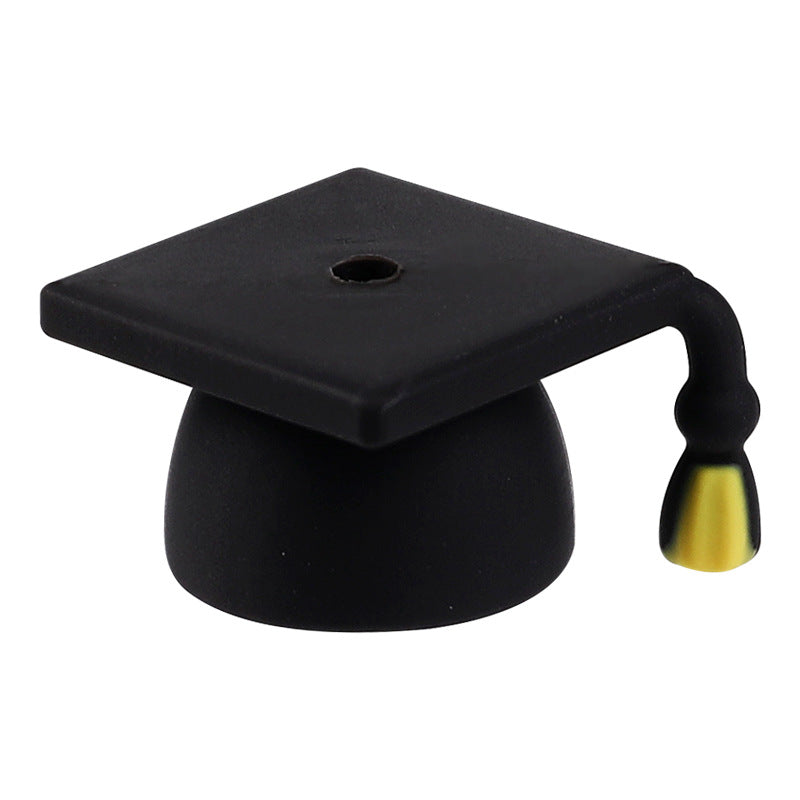 Silicone 3D Focal Beads Graduation Season Theme Bachelor Hat Trophy 4