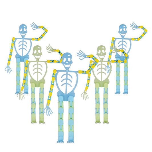 Glow in the Dark Transformable Skeleton Man Sensory Fidget Toy