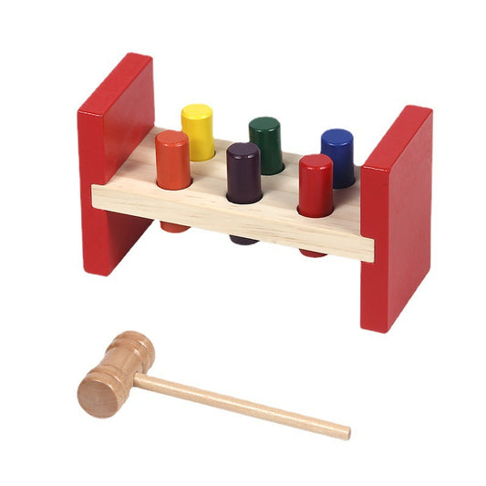 Wooden Montessori Toys Hammering Peg Wooden Educational Toy
