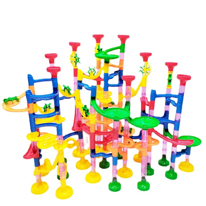 Plastic Marble Run Assembled Three-Dimensional Track Toy 24.5cm