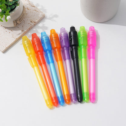 Multi Functional Sharp Tip LED Invisible Ink Pen Magic Light Toy 13cm