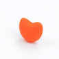 20pcs Silicone Focal Beads Heart Shaped Smooth Surface 10