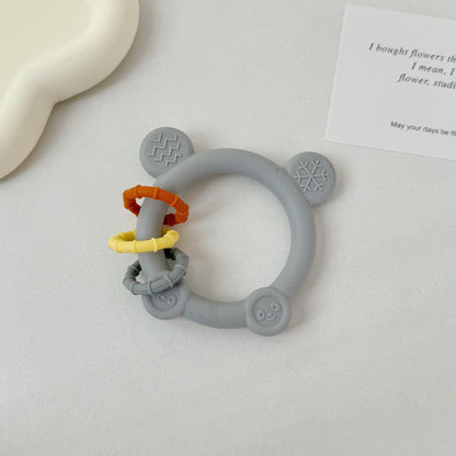 Silicone Animal Shape Teething Toy Hand Grip for Toddlers 9
