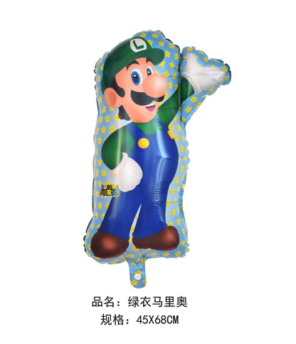 Super Mario Foil Balloons Party Decoration Set 5pcs 27