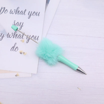 Fuzzy Plush Beadable Ballpoint Pens DIY Craft Supplies Decorative 17