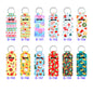 Christmas Printed Neoprene Holder Keychain Set for Bottles and Lipstick 10pcs 4