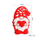 20pcs Silicone Focal Beads Santa Claus Holding Heart