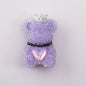 10pcs Sugar Crown Bear Rhinestone Focal Beads Large and Small 12