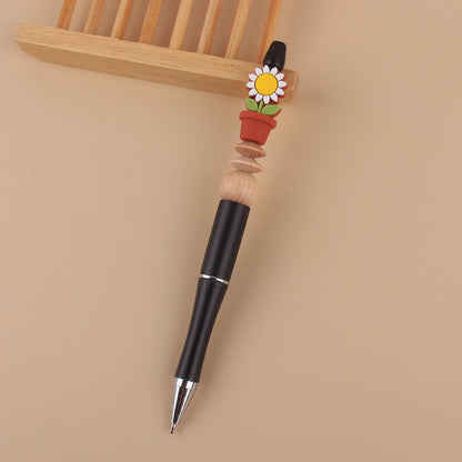 Sunflower Silicone Beaded Pens Handmade Office School Supplies Gift 12