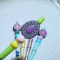 20Pcs Silicone Focal Beads Multi Color Gemstone Series Elliptical Square Waterdrop 11