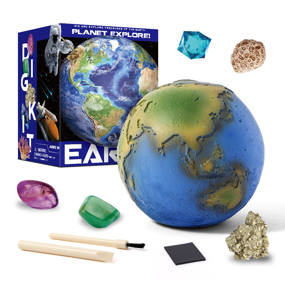 Solar System Stone Dig Educational Toy Explore Eight Planets 4