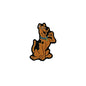 Silicone Focal Beads Brown Dog Character Side Profile 6