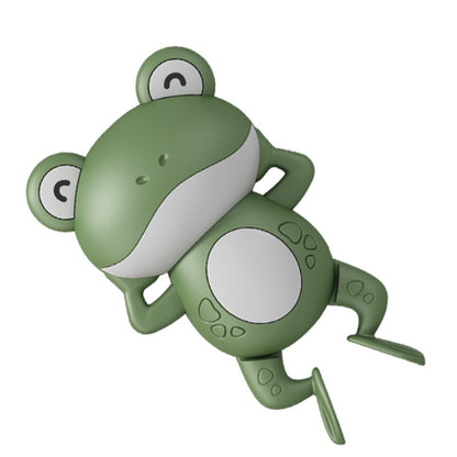 Plastic Wind Up Frog Swimming Bath Toy for Kids