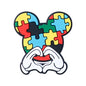 20Pcs Silicone Focal Beads Autism Puzzle Heart and Puzzle Mouse Design 7