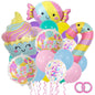 Cute Candy and Ice Cream Foil Balloon Birthday Party Decoration Set 5