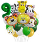 Jungle Animals Foil Balloon Set Birthday Party Decoration 10