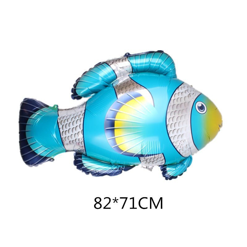 Marine Fish Foil Balloon Set Party Decoration 5pcs 11