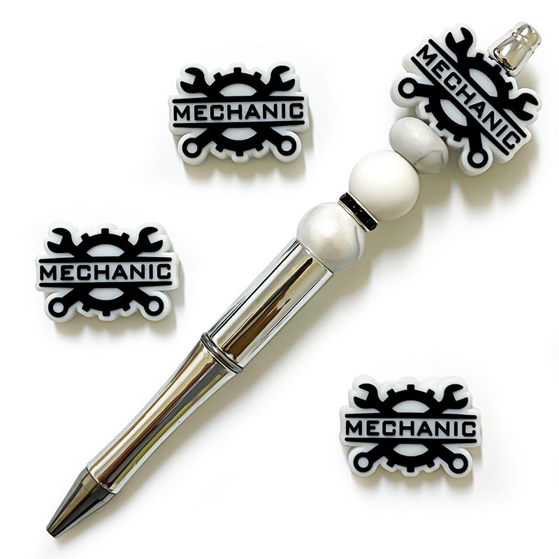 20Pcs Silicone Focal Beads Technician Maintenance With Mechanic Tools Design 4