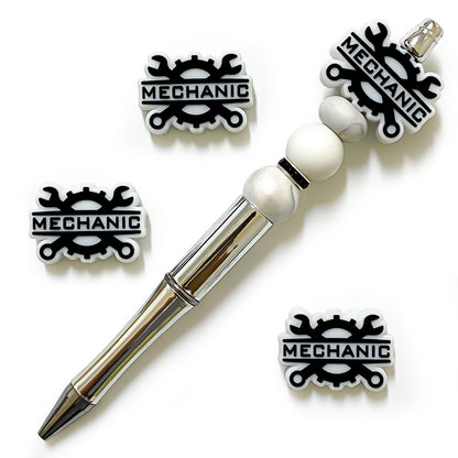 20Pcs Silicone Focal Beads Technician Maintenance With Mechanic Tools Design 4