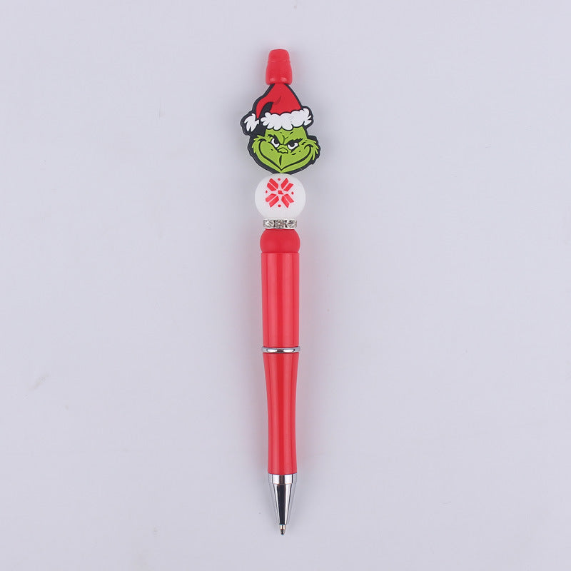 Christmas Silicone Beaded Pens Santa Claus Snowman Tree Holiday Gift 15