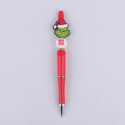 Christmas Silicone Beaded Pens Santa Claus Snowman Tree Holiday Gift 15