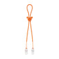 Silicone Baby Teether Anti Loss Rope with Clip 42.5cm 16