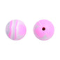 20pcs 15mm Candy Color Tie Dye Silicone Beads Multi Color 15