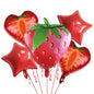 Summer Fruit Foil Balloons Birthday Party Decoration Set 5pcs 13