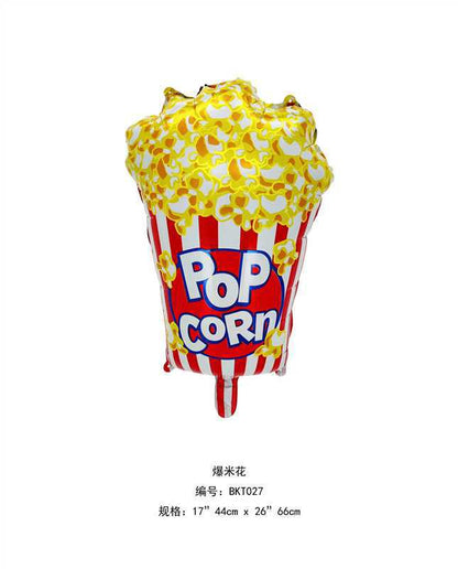 Food Theme Foil Balloon Set Birthday Party Decoration 50pcs 16