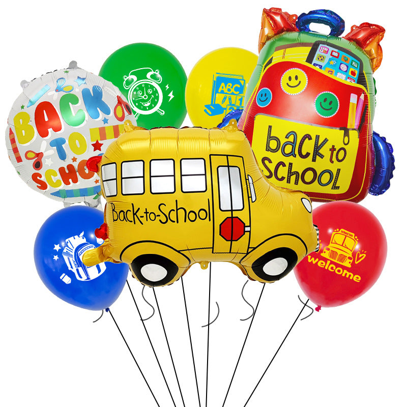 Back to School Cartoon Foil Balloon Set Party Decoration 6