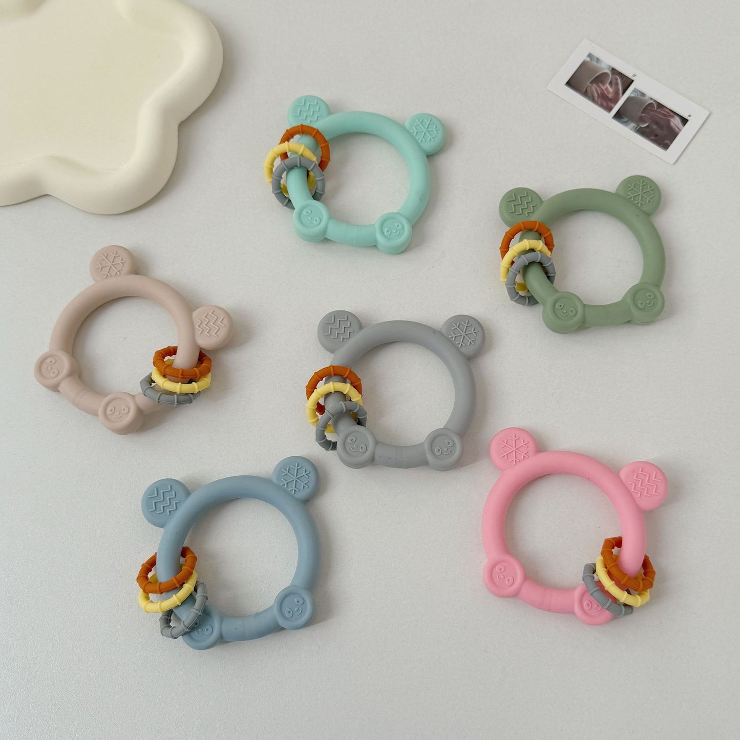 Silicone Animal Shape Teething Toy Hand Grip for Toddlers 2