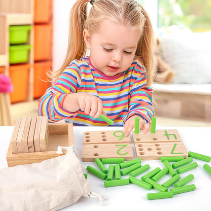 Wooden Building Blocks Educational Montessori Toys for Kids 3